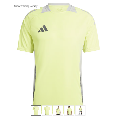 Adidas Tiro 24 T-Shirt (yellow / Black adidas logo) 