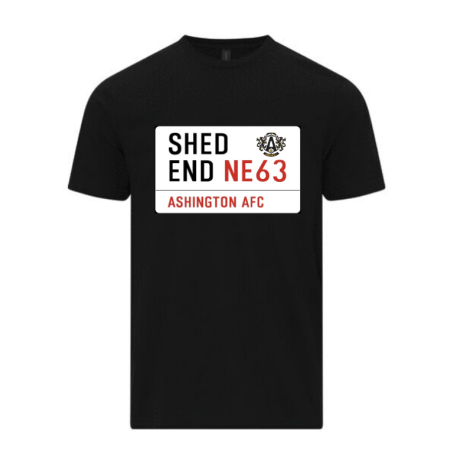 Black T-Shirt Ashington AFC 