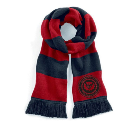 Stadium Scarf Newmains Utd Black & Red Clone